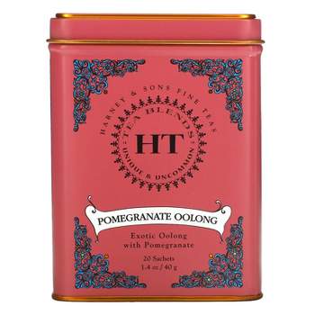 Harney & Sons HT Tea Blend, Pomegranate Oolong, 20 Sachets, 1.4 oz (40 g)