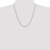 Black Bow Jewelry 1.75mm, 10k Yellow Gold, Solid Concave Figaro Chain Necklace - 2 of 4
