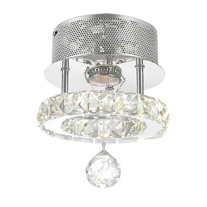 CWI Lighting Ring LED Flush Mount With Chrome Finish - 1 of 4