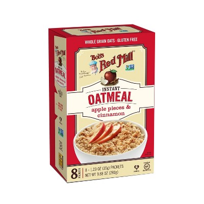Bob's Red Mill Apple Pieces & Cinnamon Instant Oatmeal - 9.88oz