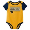 NCAA West Virginia Mountaineers Infant Boys' 3pk Bodysuit - 2 of 4