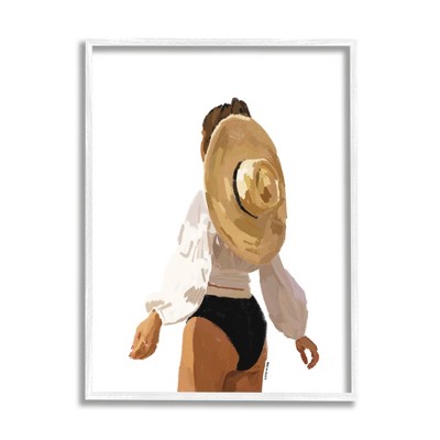 Stupell Industries Woman with Sun Hat Framed Giclee Art