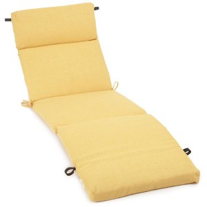 Blazing Needles, 72-inch by 24-inch Solid Polyester Outdoor Chaise Lounge Cushion - 1 of 1