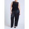ELOQUII Women's Plus Size Layered Shirred Top - 4 of 4