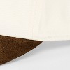 Men's Two Tone Suede Baseball Hat - Goodfellow & Co™ Cream - 4 of 4