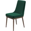 Mid-Century Modern Dining Chair (Set of 2) with Velvet Upholstery and Solid Wood Structure for Living Room Bedroom Outdoor Lounge - 4 of 4