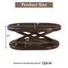 NicBex Mid Century Solid Wood Cocktail  Coffee Table with Elegant X-Shaped Base,Modern Tea table Center Table for Living Room,Bedroom - 4 of 4