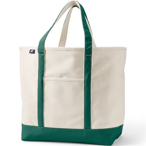 Lands' End Open Top Canvas Tote Bag - image 1 of 4