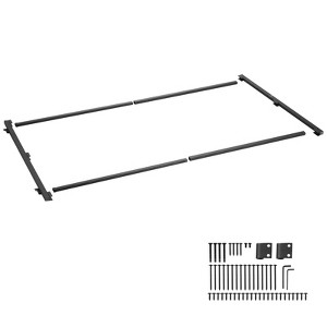 VEVOR Gate Building Kit, Fits 60 to 96 in Wide Openings, Up from 6 to 7 ft High Fence, Adjustable Gate Building Kit, Anti Sag Full Gate Frame, Black - 1 of 4
