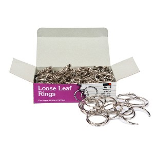 Charles Leonard Loose Leaf Rings, 1.25", Box of 100 - 1 of 1