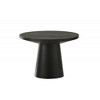 MDF and Rubberwood Round End Table with Pedestal Base and Beveled Top - 2 of 4
