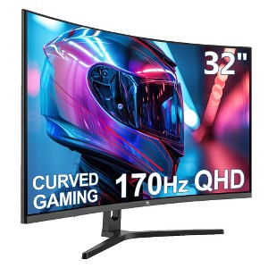Z-EDGE 32" 2560 x 1440 QHD 170Hz 1ms 2K Curved Gaming Monitor, HDMI x 2, DP x 2, FreeSync, Support VESA Mount - 1 of 4
