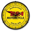 Collectable Sign & Clock | BSA Motorcycle LED Wall Clock Retro/Vintage, Lighted - Great For Garage, Bar, Mancave, Gym, Office etc 14 Inches - 2 of 4