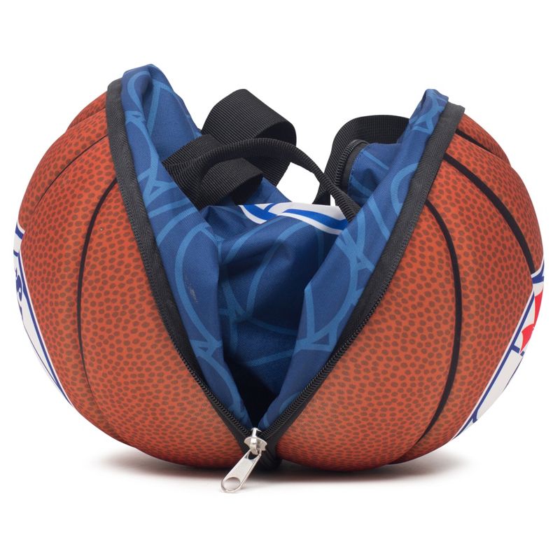 NBA Philadelphia 76ers 10&#34; Collapsible Basketball Duffel Bag, 2 of 6