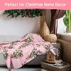 Lomsoe Christmas Throw Blanket, Winter Xmas Holiday Festival Cute Plaid Snowman Santa Gingerbread Blanket for Women Men. - 3 of 4
