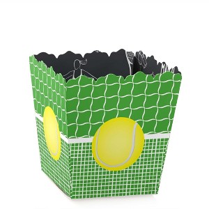 Big Dot of Happiness You Got Served - Tennis - Party Goodie Favor Boxes - Baby Shower or Tennis Ball Birthday Party Treat Candy Boxes - Set of 12 - 1 of 4
