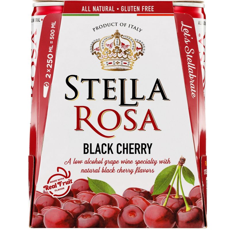Stella Rosa Black Cherry Red Wine - 2pk/ 250 mL, 1 of 12