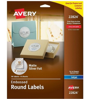 Avery Easy Peel Inkjet Specialty Labels 2 22824