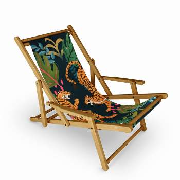 Avenie Jungle Cats Outdoor Sling Chair - Deny Designs