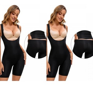INSPIRE CHIC 2 Pcs Women's Butt Lifter Thigh Slimmers Bust Back Support Body Shapers - 1 of 4