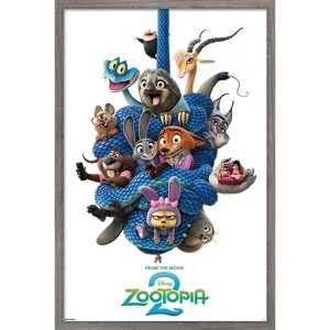 Trends International Disney Zootopia 2 (2025) - Group One Sheet Framed Wall Poster Prints - 1 of 4