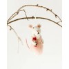 Slickblue Handcrafted Rosé Mouse Ornament – Felted Wine Decor, 5x2.5", Gift for Wine Lovers - 2 of 4