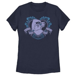 Women's The Little Mermaid Ursula So Much For True Love Heart T-Shirt - 1 of 4