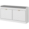 NicBex Storage Bench Shoe Organizer Bench with Shoe Storage Hidden Compartments for Bedroom and Entryway - 4 of 4