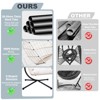 Okak Egg Hanging Swing Chair with Stand,Wicker Foldable Hanging Egg Chair,Outdoor Hammock Chair for Patio,Garden,Backyard - 4 of 4