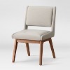 Holmdel Mid-Century Dining Chair Beige - Threshold™: Solid Wood, Foam-Filled Seat, Armless - image 3 of 4