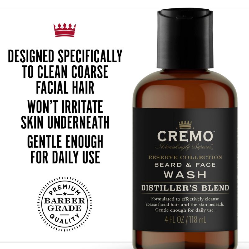 Cremo Distiller&#39;s Blend (Reserve Collection) Beard &#38; Face Wash - 4 fl oz, 5 of 9