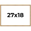 PosterPalooza | Classic Modern Gold Picture Frame - UV Acrylic, Backing Board, Hanging Hardware Included - 2 of 4