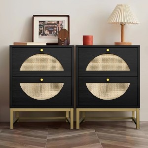Resenkos Bedside Table, Bed Side Table,Nightstand, - 1 of 4
