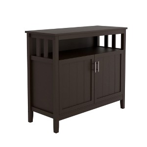 Gulches Kitchen Storage Sideboard And Buffet Server Cabinet-Brown Color - 1 of 4