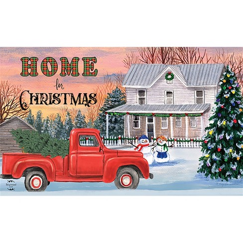 Briarwood Lane Holiday Gnomes Christmas Natural Fiber Coir Doormat
