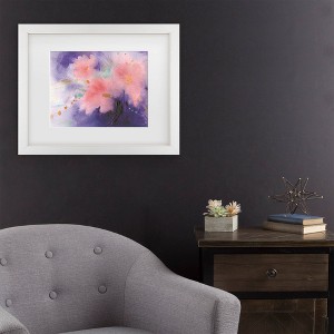 Trademark Fine Art Sheila Golden Violet Variations Matted Framed Art - 1 of 4