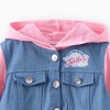 PATPAT Disney Princess Toddler Girls Rapunzel/Belle/Tiana 1pc Cotton Denim Hooded Jacket - 3 of 4