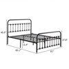 Karl Home Single-Layer Black Queen Size Iron Bed Frame with Shell Decoration - 2 of 4