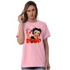 Vintage Betty Boop Cartoon Love Womens Graphic T Shirt Tees Brisco Brands - 4 of 4