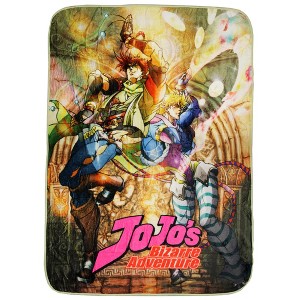JoJo's Bizarre Adventure Anime Manga Soft Fleece Plush Throw Blanket 45" x 60" - 1 of 4