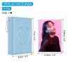 Unique Bargains Small Love Heart Hard Shell Mini Photocard Binder Album 2 Pcs - 2 of 4