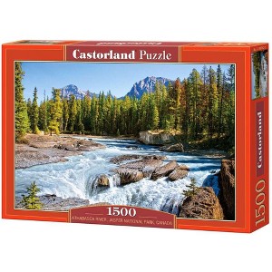 1500 Piece Jigsaw Puzzle, Athabasca River, Jasper National Park, Canada, Mountains and River, Adult Puzzles, Castorland C-150762-2 - 1 of 4