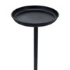 Sagebrook Home Metal 25"H Drink Table in Black Finish with Round Top Design for Stylish and Functional Living Space Ambiance and Function - 3 of 4
