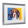 Trademark Fine Art Pat Saunders-White Snuggles Portrait Matted Framed Art Black - 3 of 4