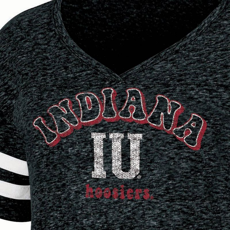 NCAA Indiana Hoosiers Girls&#39; Tape T-Shirt, 3 of 4