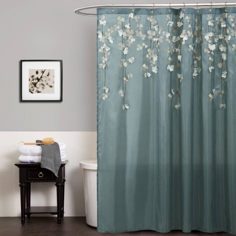 Flower Drops Shower Curtain - Lush Décor, 1 of 9