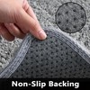 Modern Solid Soft Fluffy Shaggy Floormat Home Decor, 2' x 3' Light Gray - 2 of 4