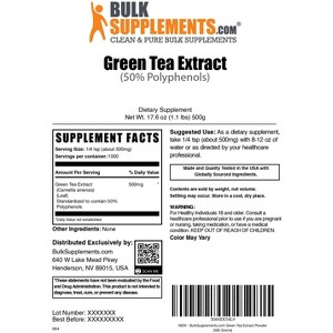 BulkSupplements Green Tea Extract (50% Polyphenols) Powder - 1 of 4