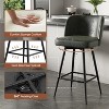 UNISOAR Bar Stools Set of 2, 360°Swivel Modern Counter Height Barstools Armless Kitchen Chair, - 4 of 4