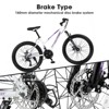 Aukfa 26-Inch Mountain Bike for Women & Teen Girls, 21-Speed, Dual Disc Brakes, 100mm Front Suspension, Lightweight Frame - 3 of 4